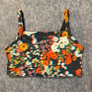 OFFLINE by Aerie Floral Goals Stretch Medium Support Sports Bra Small 516
